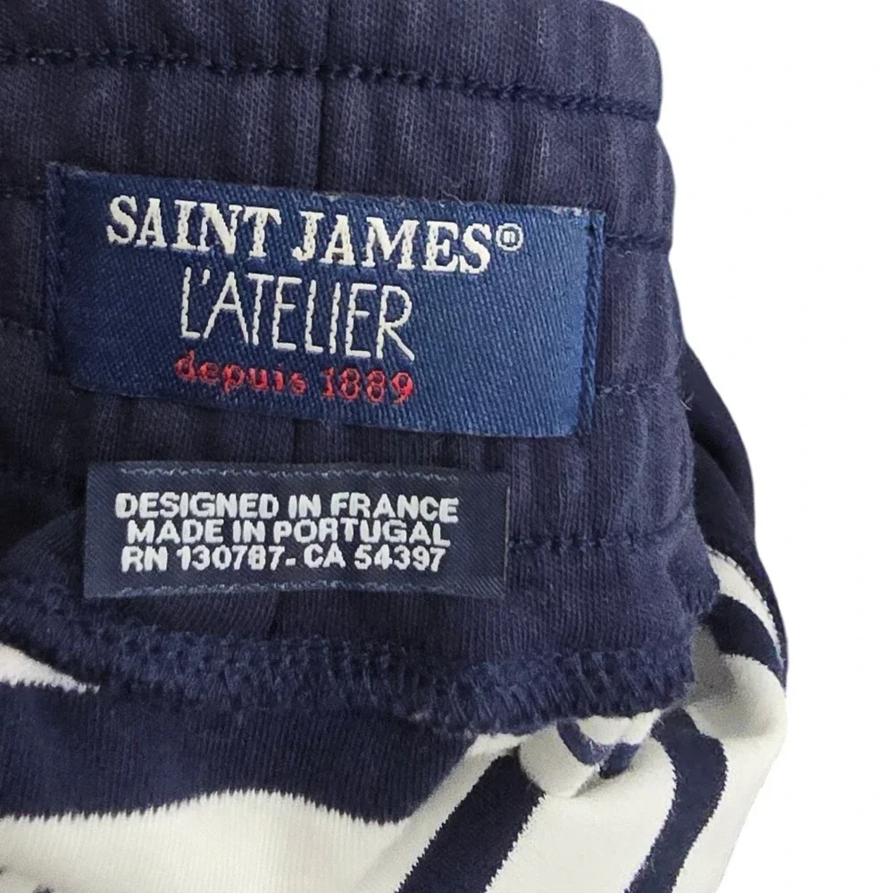 $99 NWOT XS St James Atelier & Other Stories	striped blue white red cotton skirt